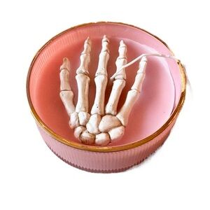 🩷 PINK SKELETON HAND Halloween Spooky Candle Rachel Zoe 10.6 oz NEW